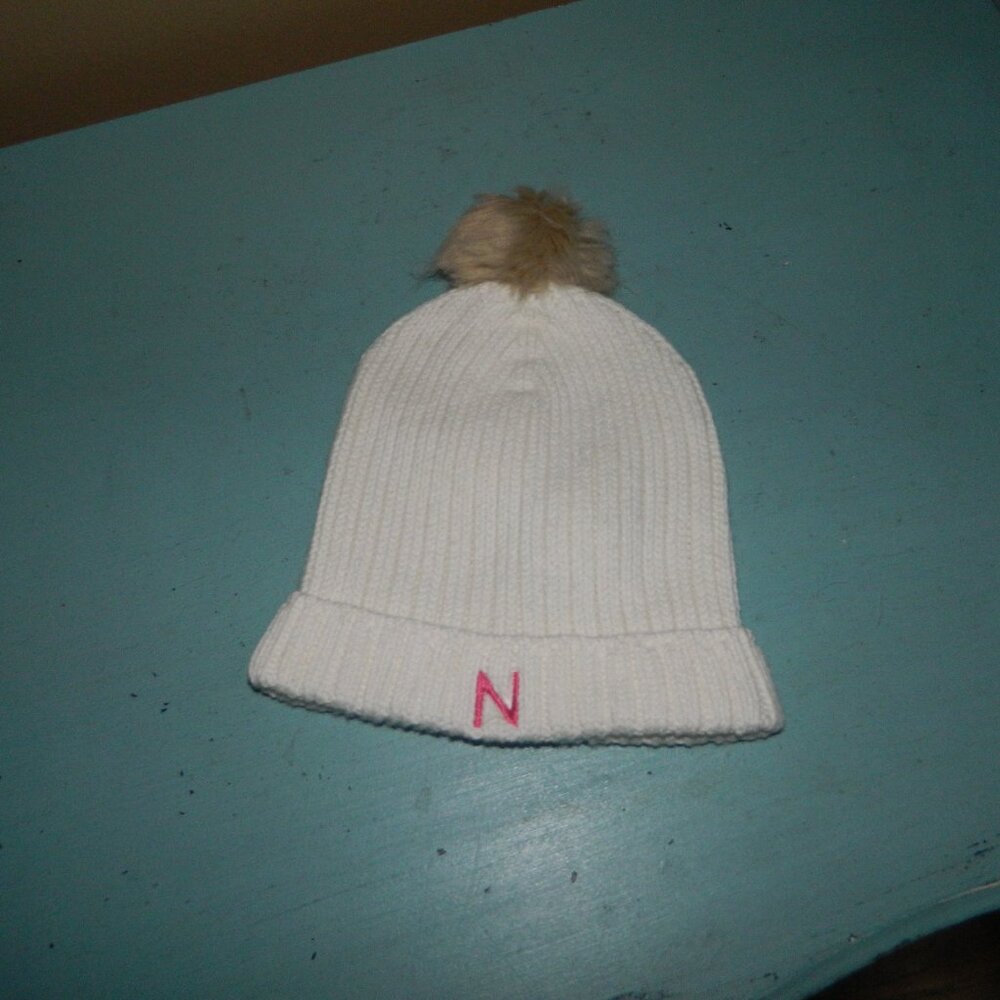 Mark & Graham Baby Cashmere Cotton Pom Pom Hat "N" 6-12 mths (TT-22)